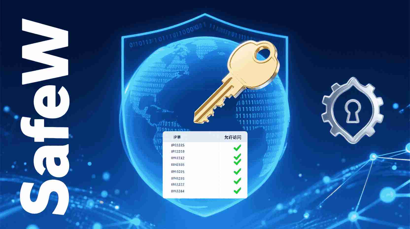 SafeW 如何设置密钥访问白名单, SafeW IP白名单配置步骤, SafeW 密钥白名单不生效怎么办, SafeW 支持哪些IP格式, SafeW 批量导入IP白名单, SafeW 白名单与防火墙区别, SafeW 密钥级别访问控制